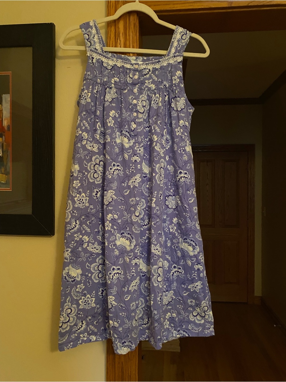 Women's Lavender Floral A-Line nightgown size M